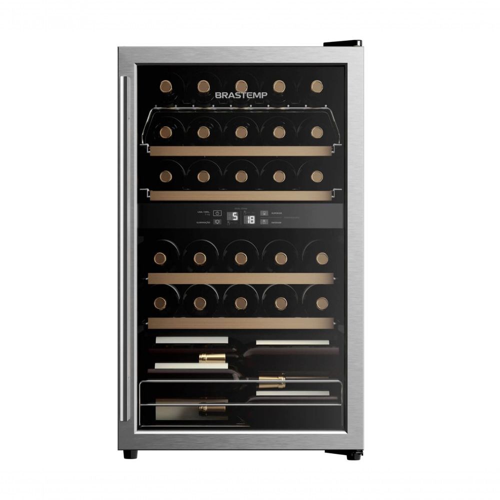 Adega Dual Zone 33 Garrafas Brastemp 110V