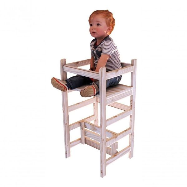 Torre De Aprendizagem Montessori 4 Em 1 Mesinha Cadeirão Pro
