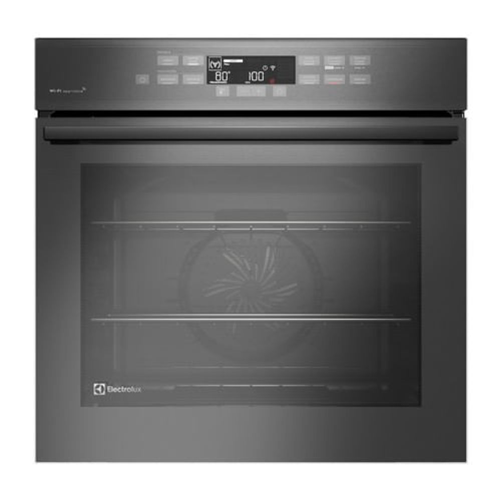Forno de Embutir Elétrico Expert Electrolux OE8EW 80L 3000W com Vaporbake Conectividade Cinza 220V