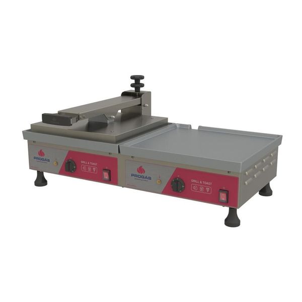 Prensa Chapa Conjugada Profissional Elétrica Alumínio Lanche Pra-45ec 127v - Progás P43289 127v
