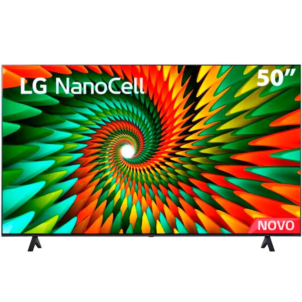 Imagem Smart Tv LG 50" 4K Nanocell Bluetooth Thinq Ai Alexa Google Assistente Airplay 3 Hdmis Preto Bivolt