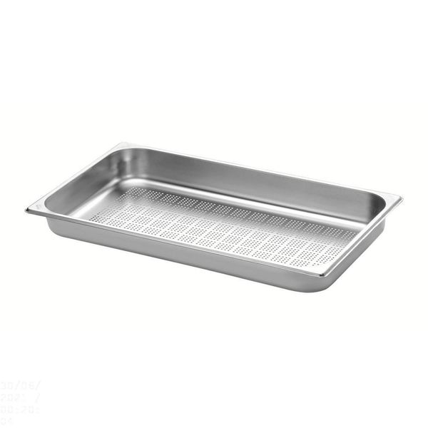 Cuba Perfurada Tramontina Gn 1/1 Em Aço Inox Sem Alças Profundidade 40 Mm - Aço 201 Tramontina