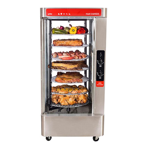 Assador a Gás GLP Multi Grill Rotativo Arke Acendimento Manual Bivolt 5177