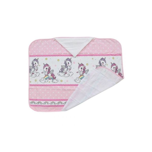 Toalha Para Pintar Infantil Velour Com Capuz Artesanalle Dohler Branco
