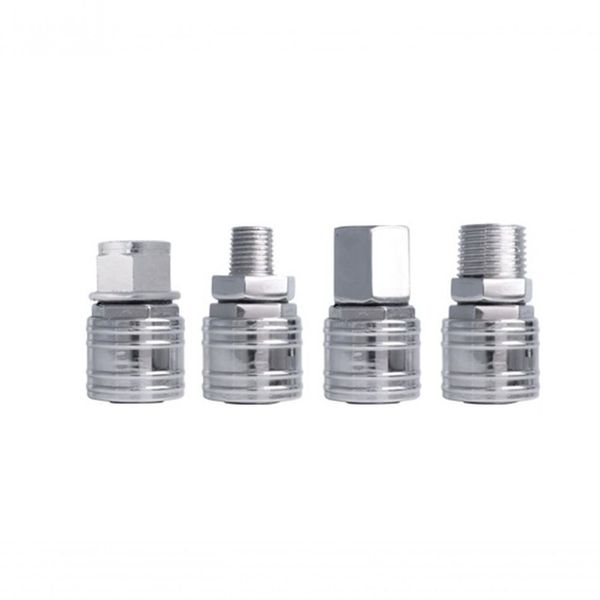 Engate Rapido P/Ar Comp Zamak Crom Rosca Macho 1/4Equot