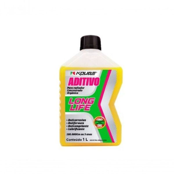Aditivo Radiador Concentrado 1l Amarelo Organico - Long Life 12003