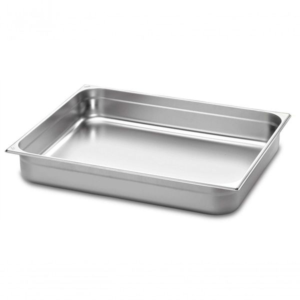 Kit 2 Cubas Gastronomica Inox 1-1x65mm Com Tampas Brasinox