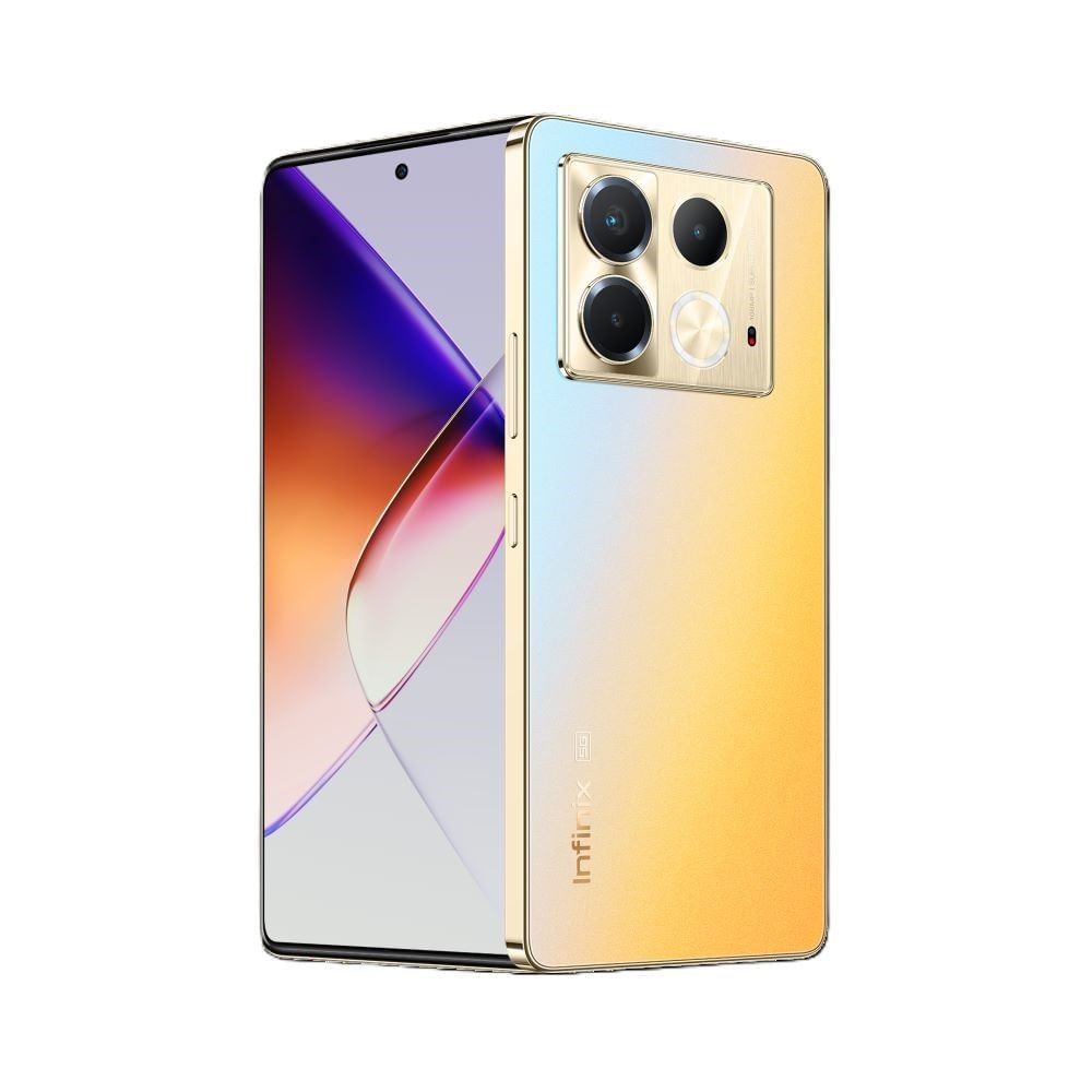 Imagem Smartphone Infinix Note 40 5G 8GB RAM 256GB Câmera Tripla 108MP+ Selfie 32MP NFC 6,78” AMOLED Dual Chip - Dourado