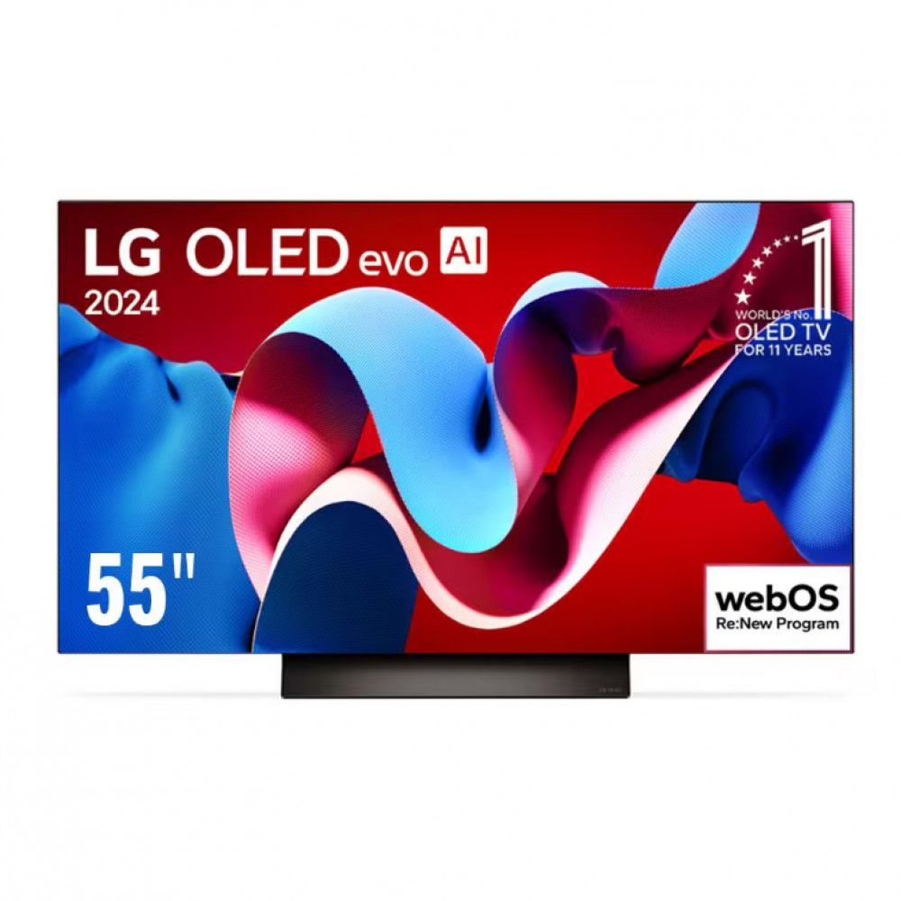 Imagem Smart TV LG 55 OLED 4K EVO OLED55C4 com Processador AI Preto Bivolt