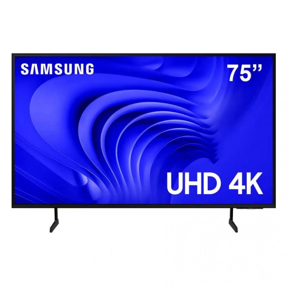 Imagem Smart TV 75 Polegadas Samsung 75DU7700 LED Processador Crystal 4K G Preto