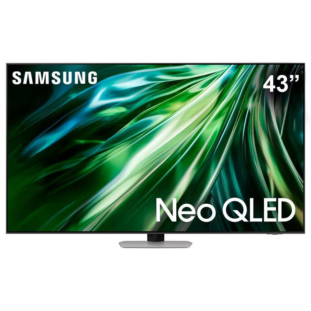 Imagem Smart TV 43 Polegadas 4K Samsung Gaming Neo QN43QN90D QLED Dolby Atmos chumbo