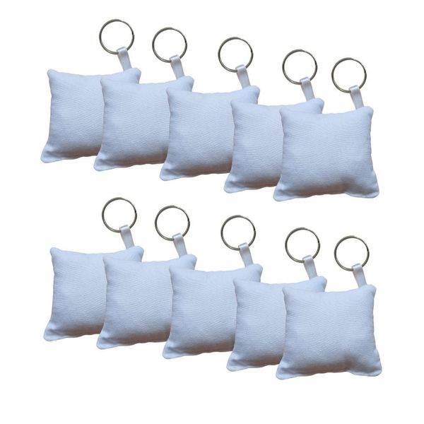 Kit 10 Almochaveiros Poliester Ideal Sublimação Branco