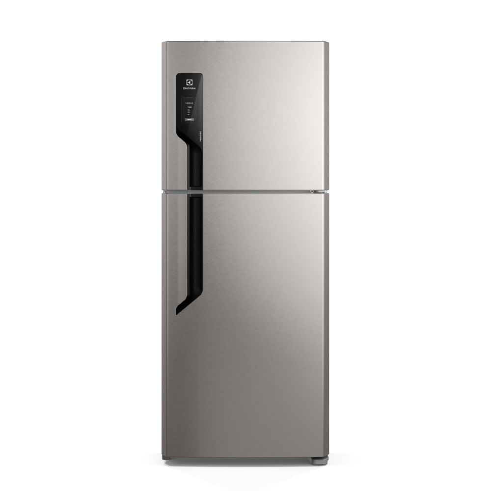 Geladeira Electrolux Duplex Frost Free Efficient Autosense 431L Hortinatura Inox Look TF70S