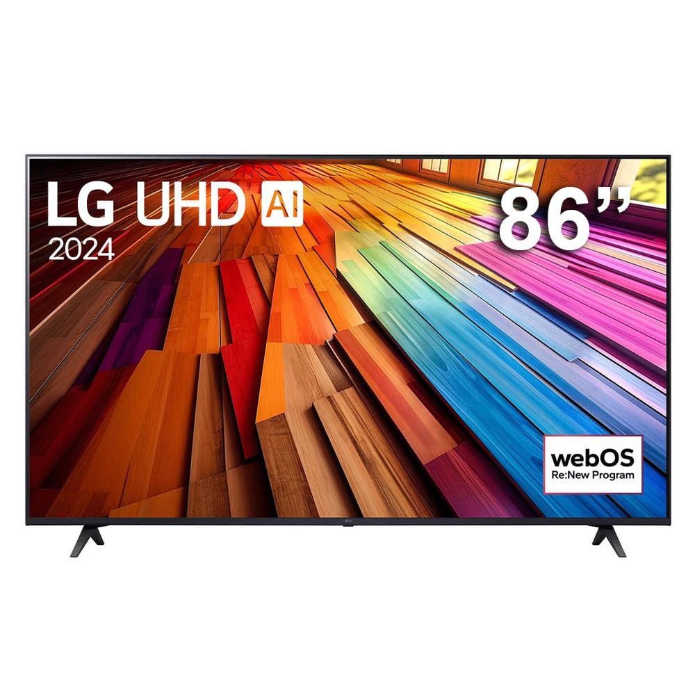 Imagem Smart TV 86 Ultra HD 4K LG LCD 86UT8050PSA Preto Bivolt
