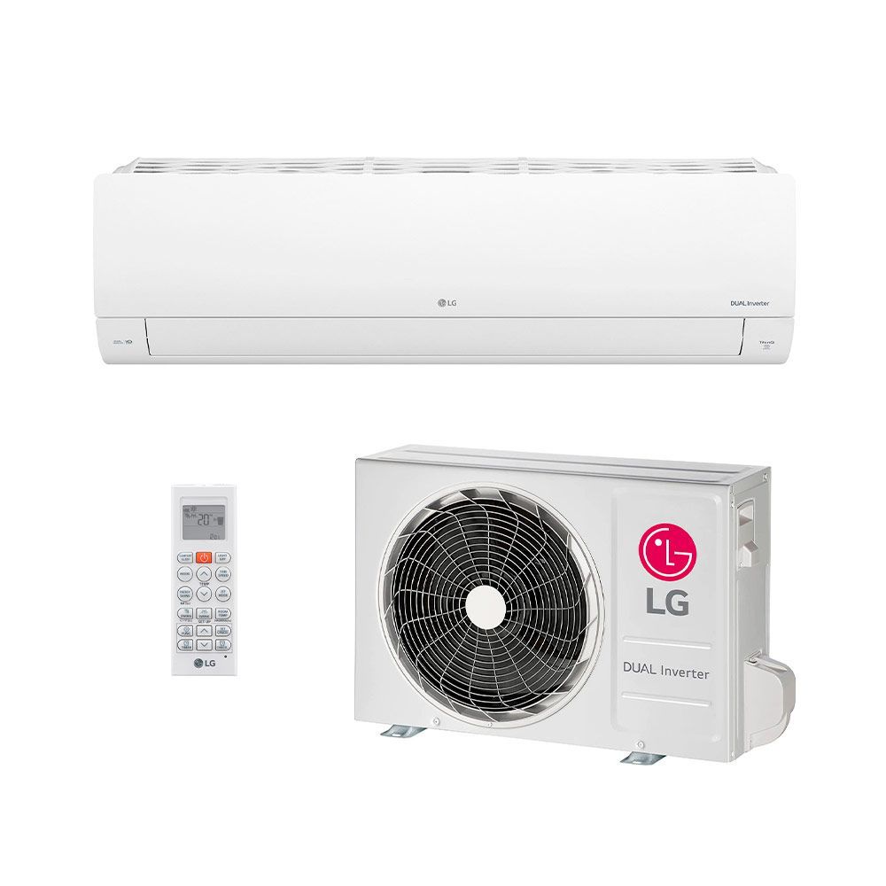 Ar Condicionado Split Hi Wall LG Inverter Dual Voice +IA 22000 BTUS Quente Frio 220V S3NW24K231A.EB2GAM1