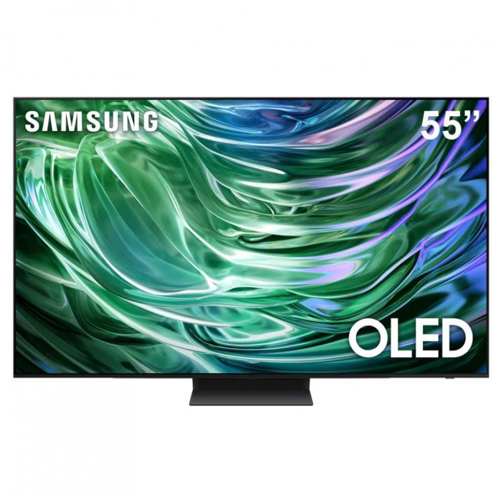 Imagem Smart TV Samsung 55 4K OLED QN55S90DAGXZD Oled Ai Energy Mode Grafite Bivolt