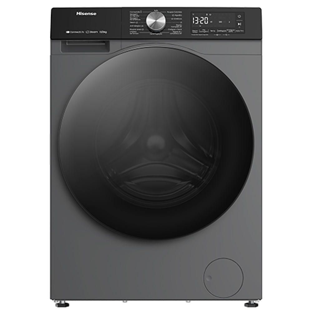 Lavadora e Secadora Hisense WD3S11 11kg Lava e 7kg Seca com Motor Inverter Wi-Fi Titanium 110V
