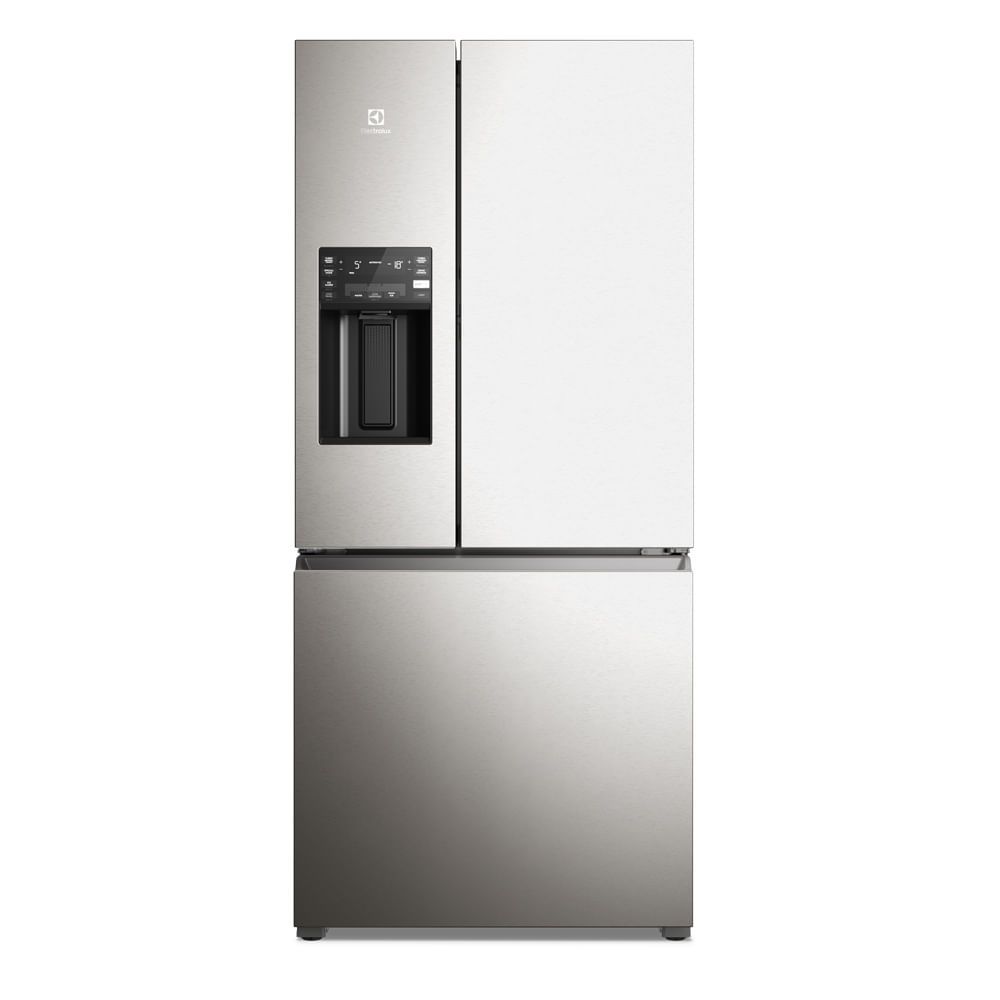 Geladeira Electrolux Frost Free Inverter 540L Multidoor com Dispenser de Água e Gelo IM8IS Inox Look 110V
