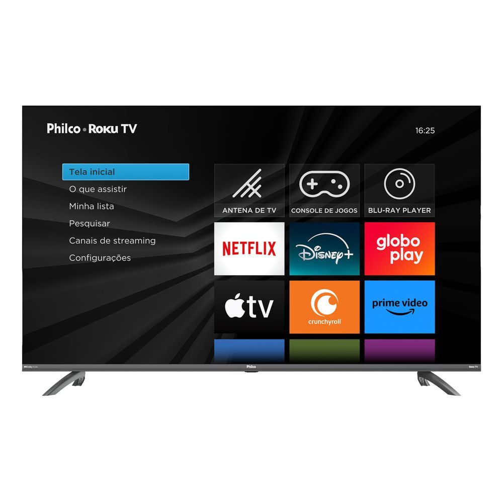 Imagem Smart TV 55” Philco Roku TV LED Dolby Audio Bivolt PTV55G3ERSGB