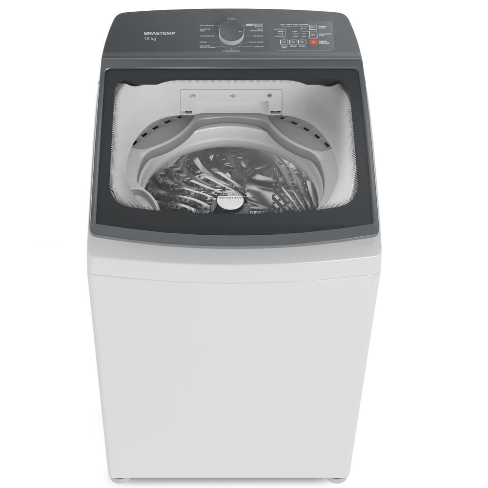 Lavadora de Roupas Brastemp BWF18AB 18kg Automática Ciclo Tira Manchas Advanced Antibolinha Branco 220V