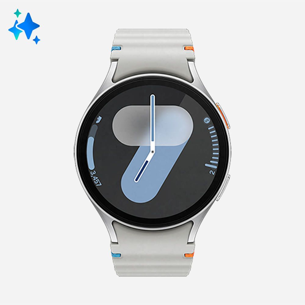 Imagem Galaxy Watch 7 Bt 44mm Samsung Prata Com 1,47, Bluetooth E 32gb