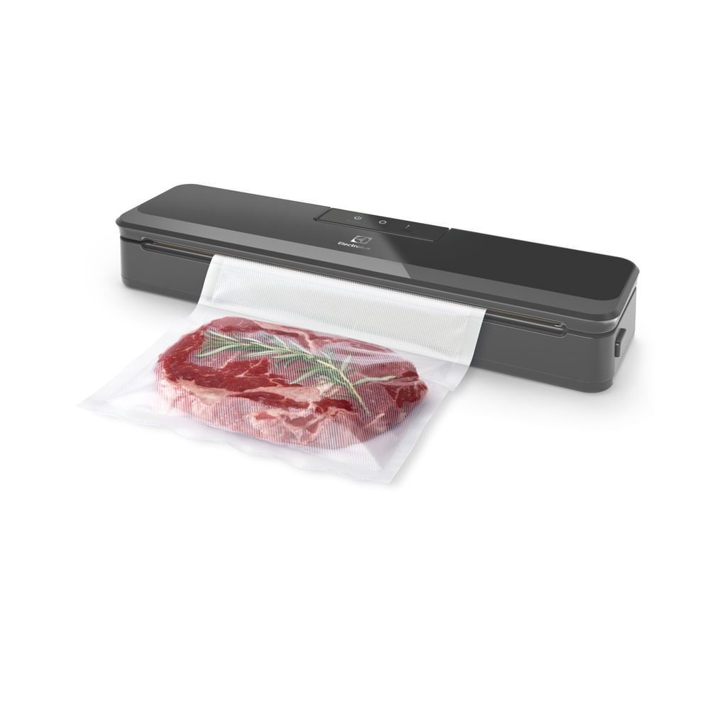 Seladora à Vácuo Portátil VCELUX04-20 Silenciosa com 3 Funções Cinza Electrolux 220V