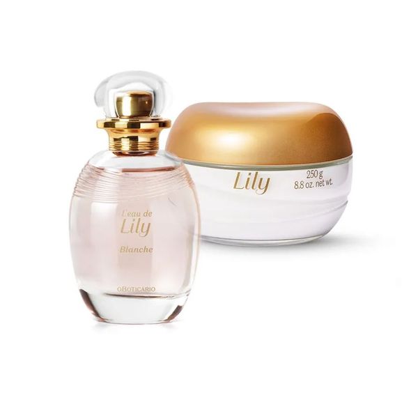 Combo Lily Blanche Desodorante Colônia 75ml + Creme Acetinado 250g