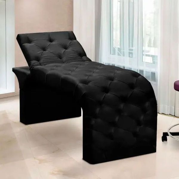 Maca Estofada Estética Cílios Regulável Spa Veludo Anitta Cor:preto