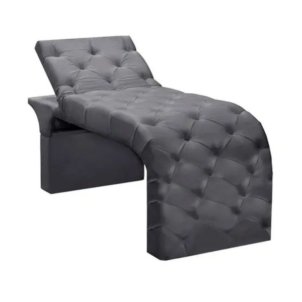 Maca Estofada Estética Cílios Regulável Spa Suede Valentina Cinza