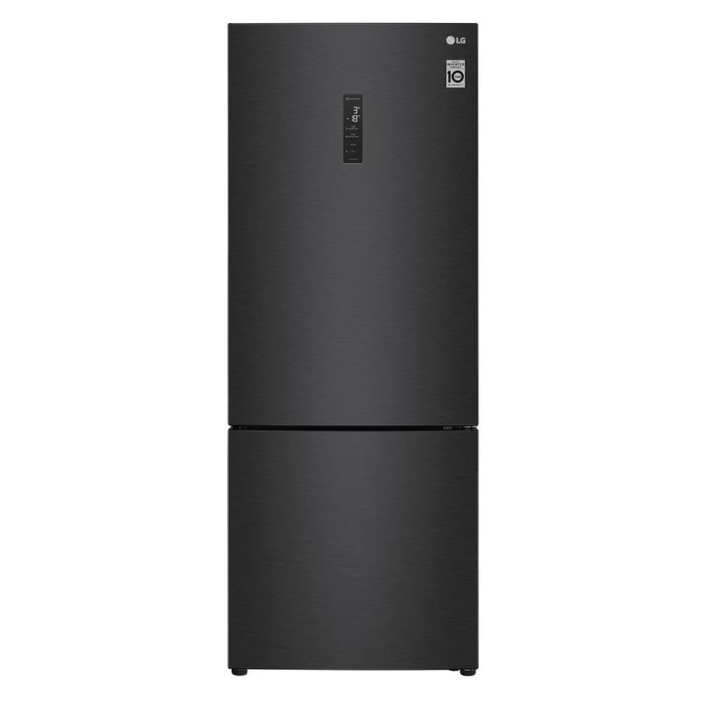 Geladeira LG Inverter Bottom Freezer 451L Black GC-B569NQL