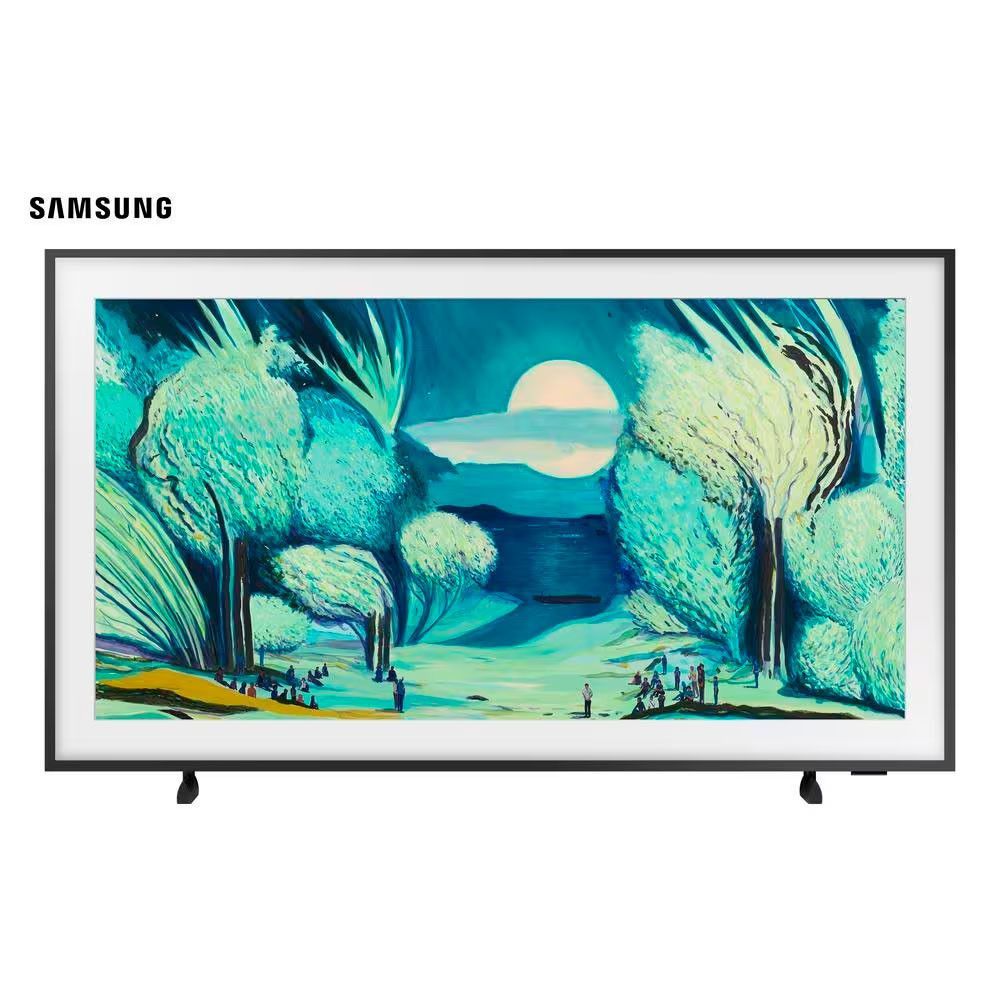 Smart TV 55 QLED 4K Samsung QN55LS03FAGXZD The Frame Vision Preto