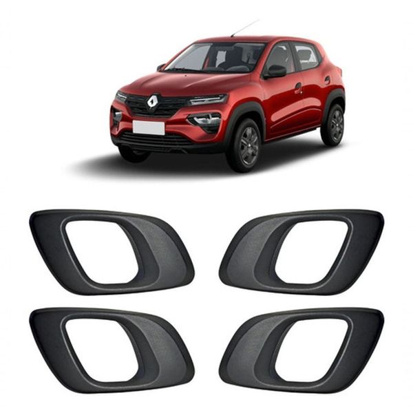 Kit 4 Maçaneta Interna Gatilho Puxador Kwid 2017 2018 2019 - Un / 4 [f103]
