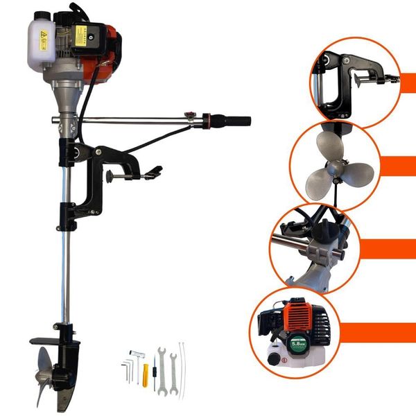 Motor De Popa à Gasolina 2t 52cc 2,5hp 7.500rpm Import Way