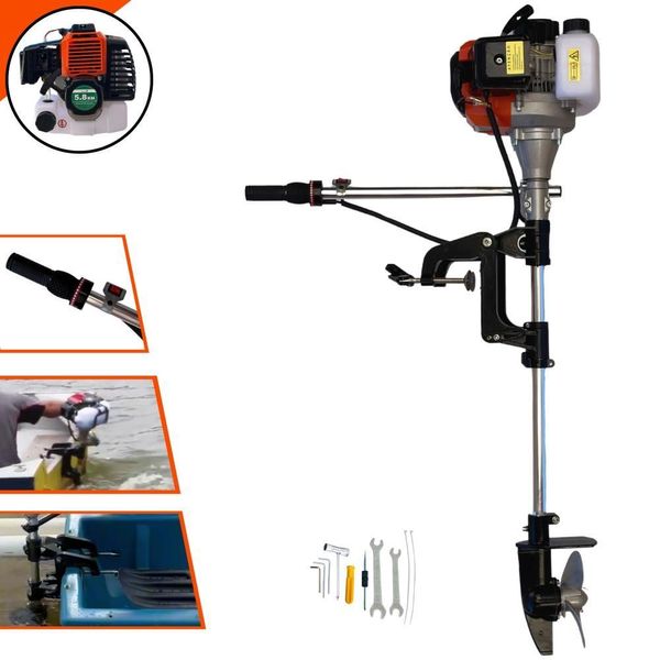 Motor De Popa Profissional Import Way 52cc 2,5hp 7.500rpm 2t