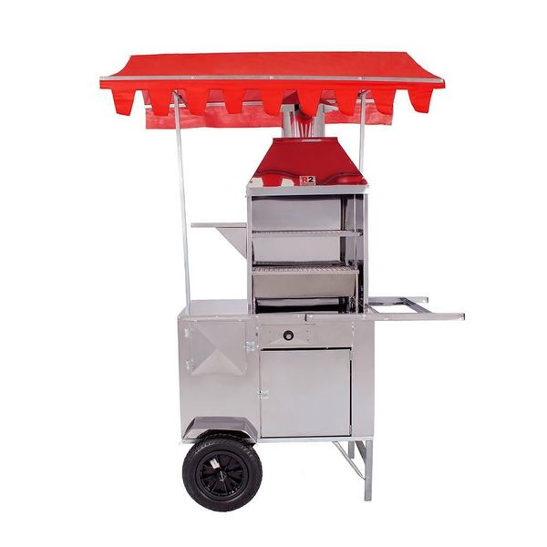 Carrinho De Churrasco Inox Com Churrasqueira De 50cm 67200