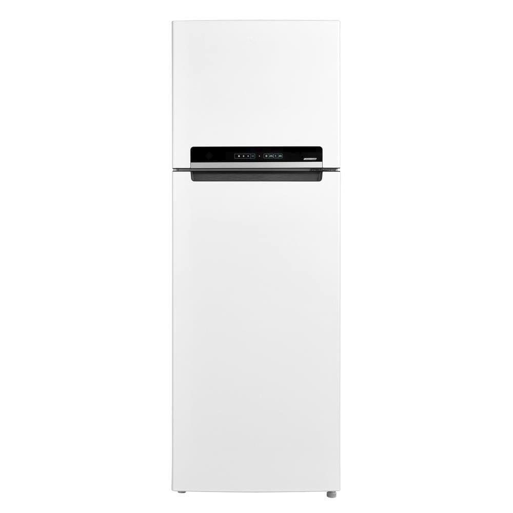 Geladeira Midea Duplex Frost Free Inverter 394L com Painel Digital e Prateleiras de Vidro MDRT533EVD011 Branco 220V