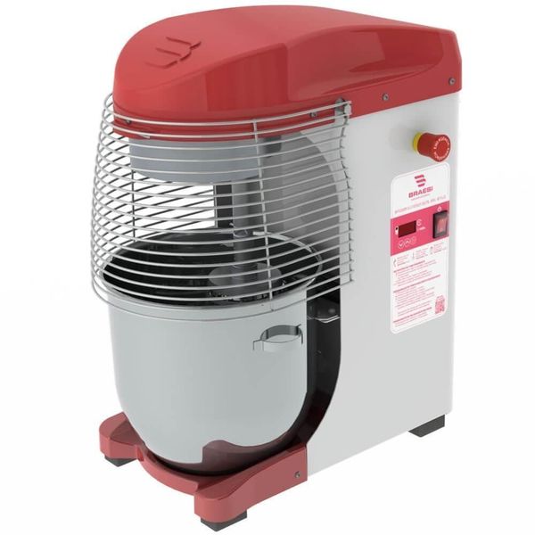 Batedeira Planetária Eletrônica BPEL-18 Plus B18033 18L Bivolt 1000W Vermelho Profissional Braesi Batedeira Planetária Braesi Eletronica Bivolt 18 L Bpel-18 Plus B18033