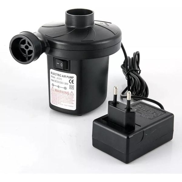 Inflador Elétrico Trivolt Bomba De Ar Para Casa E Carro Colchões Botes