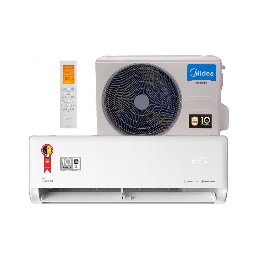 Ar Condicionado Split Hi Wall Springer Midea Inverter 24000 BTUS Quente-Frio 220V Branco AI Ecomaster 42EZVQA24M5