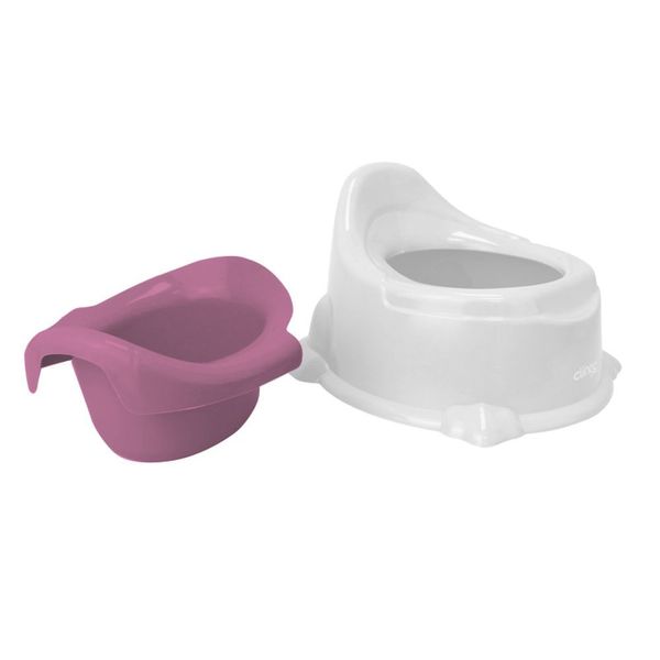 Troninho Infantil Potty Branco-azul – Desfralde Higienização Fácil