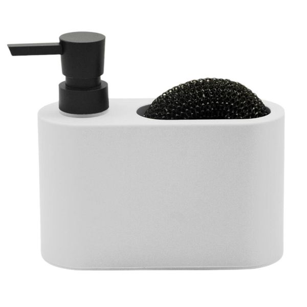 Dispenser Para Detergente Organizador De Esponja Branco Acqua