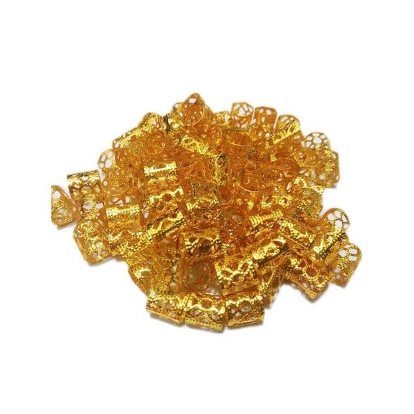Anéis para Tranças e Penteados Nagô Afro Box Braids Jumbo Dreads Ajustáveis Dourado Prata Colorido OEM Anéis para Tranças Nagô Afro Box Braids Jumbo Dreads Ajustáveis Dourado Prata Colorido OEM