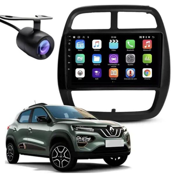 Central Multimídia Automotiva 2 Din E-tech Premium 9 POLEGADAS Wi-Fi Bluetooth Android Auto Apple Carplay para Renault Central Multimídia Automotiva 2 Din E-tech Premium 9 POLEGADAS Wi-Fi Bluetooth Android Auto