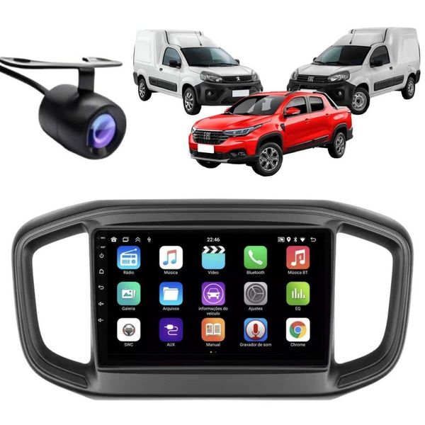 Central Multimídia Automotiva 2 Din E-tech Premium 9 IPS Full Touch Screen Android 13 Wi-Fi e Bluetooth com Câmera de Ré Central Multimídia Automotiva 2 Din E-tech Premium 9 Android 13 Wi-Fi e Bluetooth com Câmera de Ré
