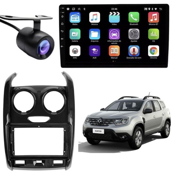 Central Multimídia Automotiva E-tech Premium 9 Polegadas Android 13 Preto com Wi-Fi e Bluetooth, Câmera de Ré Central Multimídia Automotiva E-tech Premium 9 Polegadas Android 13 Preto com Wi-Fi, Bluetooth