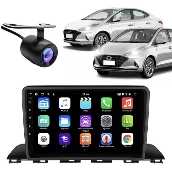 Central Multimídia Automotiva E-tech Premium 9 POLEGADAS Android 13 Wi-Fi e Bluetooth com Câmera de Ré e Moldura Central Multimídia Automotiva E-tech Premium 9 POLEGADAS Android 13 Wi-Fi e Bluetooth com Câmera