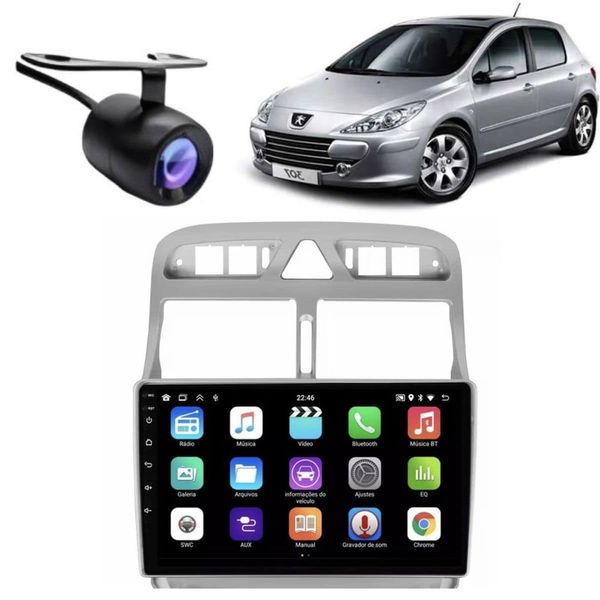Central Multimídia Automotiva 2 Din E-tech Premium 9 Polegadas Wi-Fi Bluetooth GPS Espelhamento Apple Carplay Central Multimídia Automotiva 2 Din E-tech Premium 9 Polegadas Wi-Fi Bluetooth GPS Peugeout 307