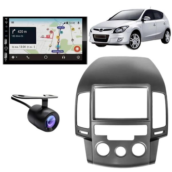 Central Multimídia Automotiva 2DIN 7810H 710H Preto com Bluetooth e Câmera de Ré Compatível com Android e Ios Central Multimídia Automotiva 2DIN 7810H 710H Preto com Bluetooth e Câmera de Ré para Android e Ios