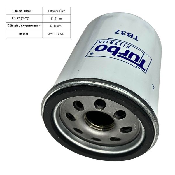Filtro Óleo Lubrificante para Motor Modelo 86546623 Compatível com Linha Leve Proteção das Partes Móveis Turbo Filtro Óleo Lubrificante para Motor Modelo 86546623 Compatível com Linha Leve Turbo