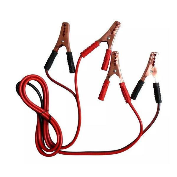 Kit 2 Cabos para Recarga de Bateria em Veículos 600 Amperes 2,5 Metros Vermelho Preto Startools Cabo para Recarga de Bateria em Veículos Kit 2 Cabos 600 Amperes Vermelho Preto Startools